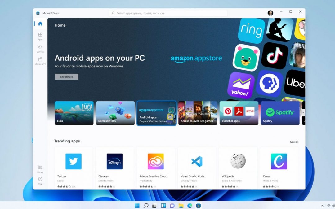 Las aplicaciones de Android llegan a Windows 11 con Amazon Appstore