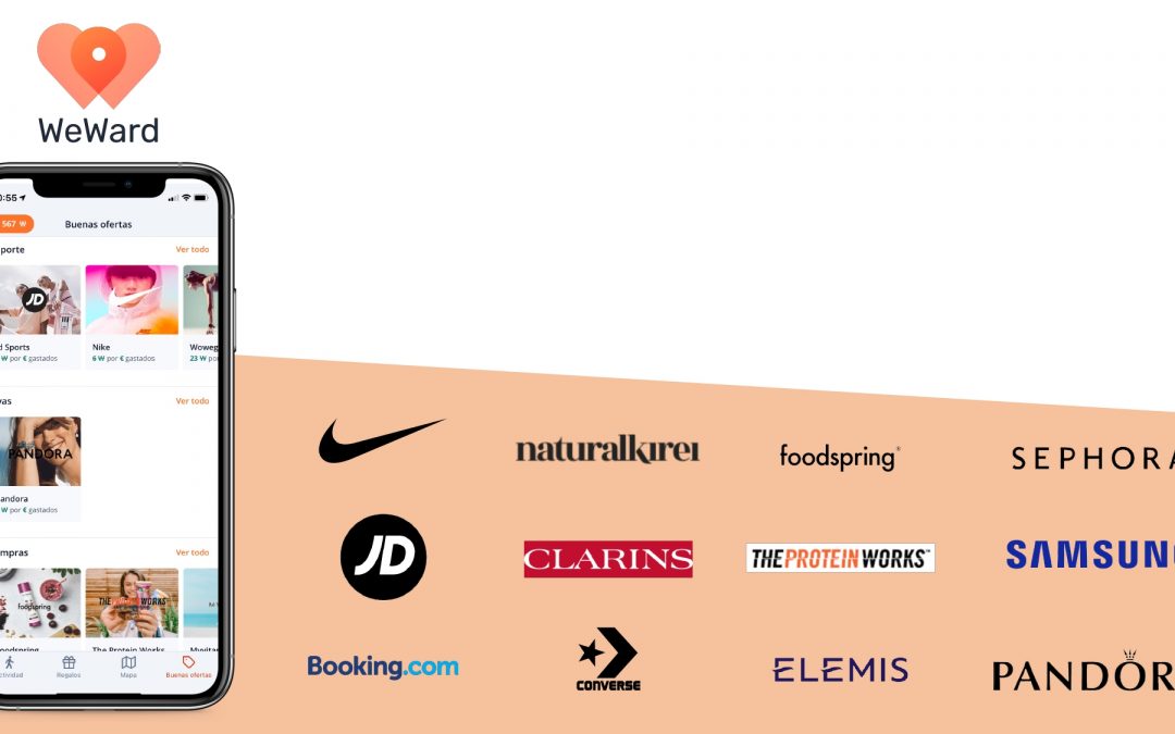 Más de 20 retailers y comercios ya se han integrado en la App WeWard para captar clientes a los que les gusta caminar
