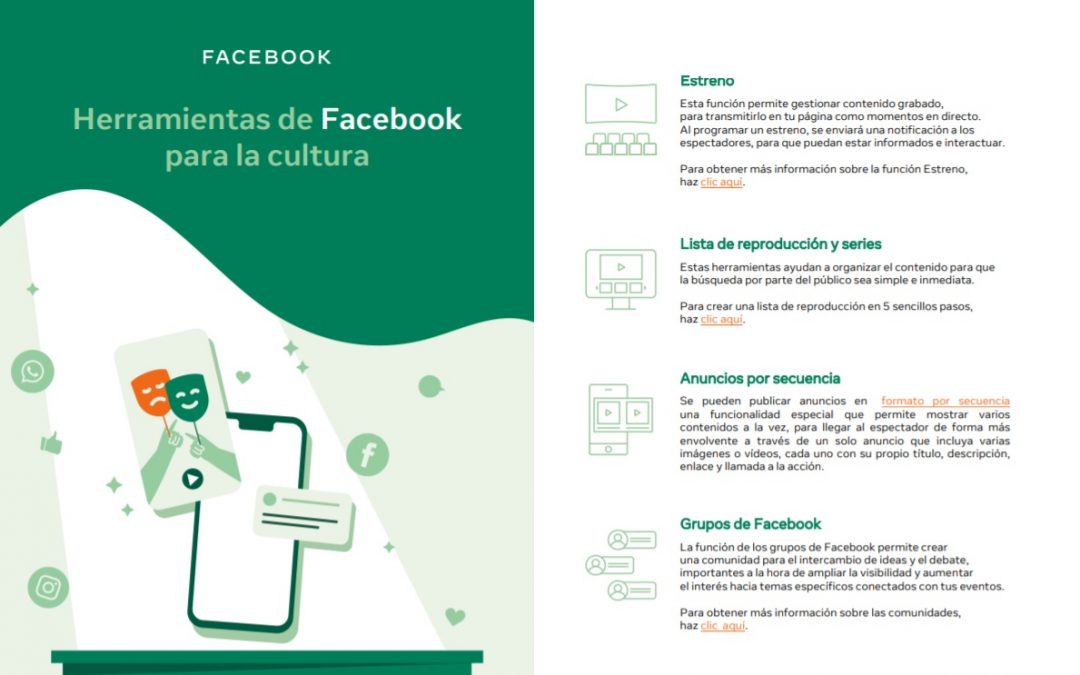 Facebook lanza “#ApoyandoANuestraCultura”, una iniciativa para las pymes culturales y su recuperación económica