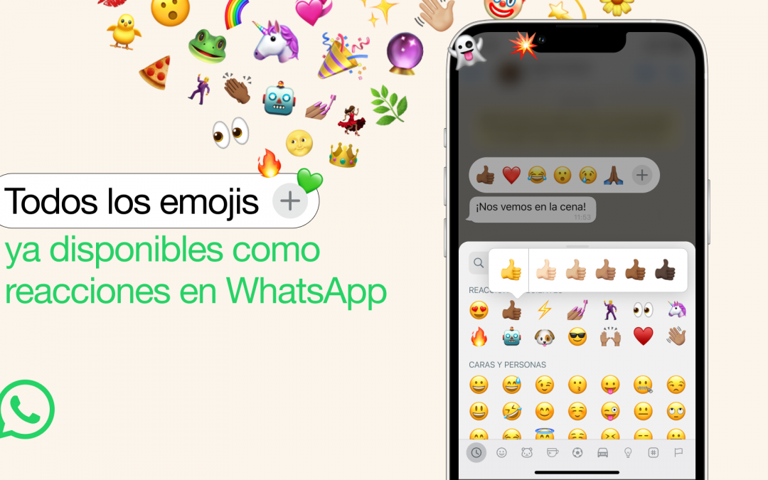 WhatsApp amplía las reacciones a sus mensajes y ya puedes usar cualquier emoji