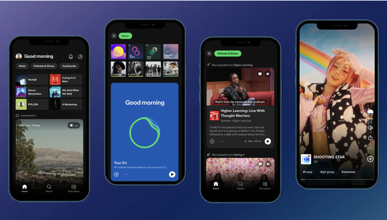 Nuevo diseño de la App de Spotify