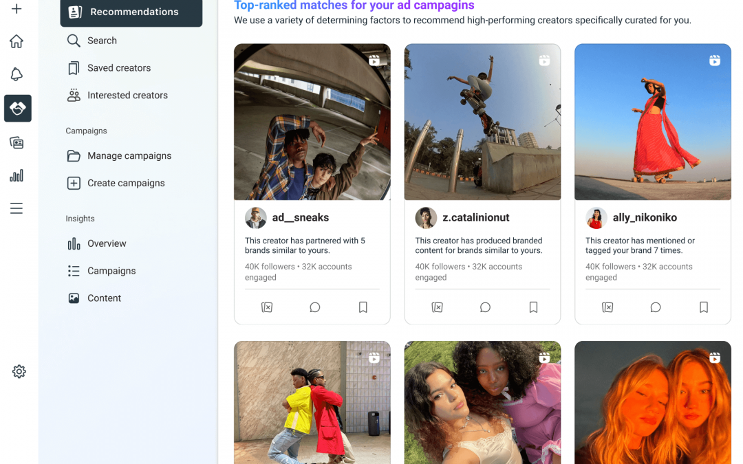 Creator Marketplace de Instagram acerca marcas y creadores de contenido