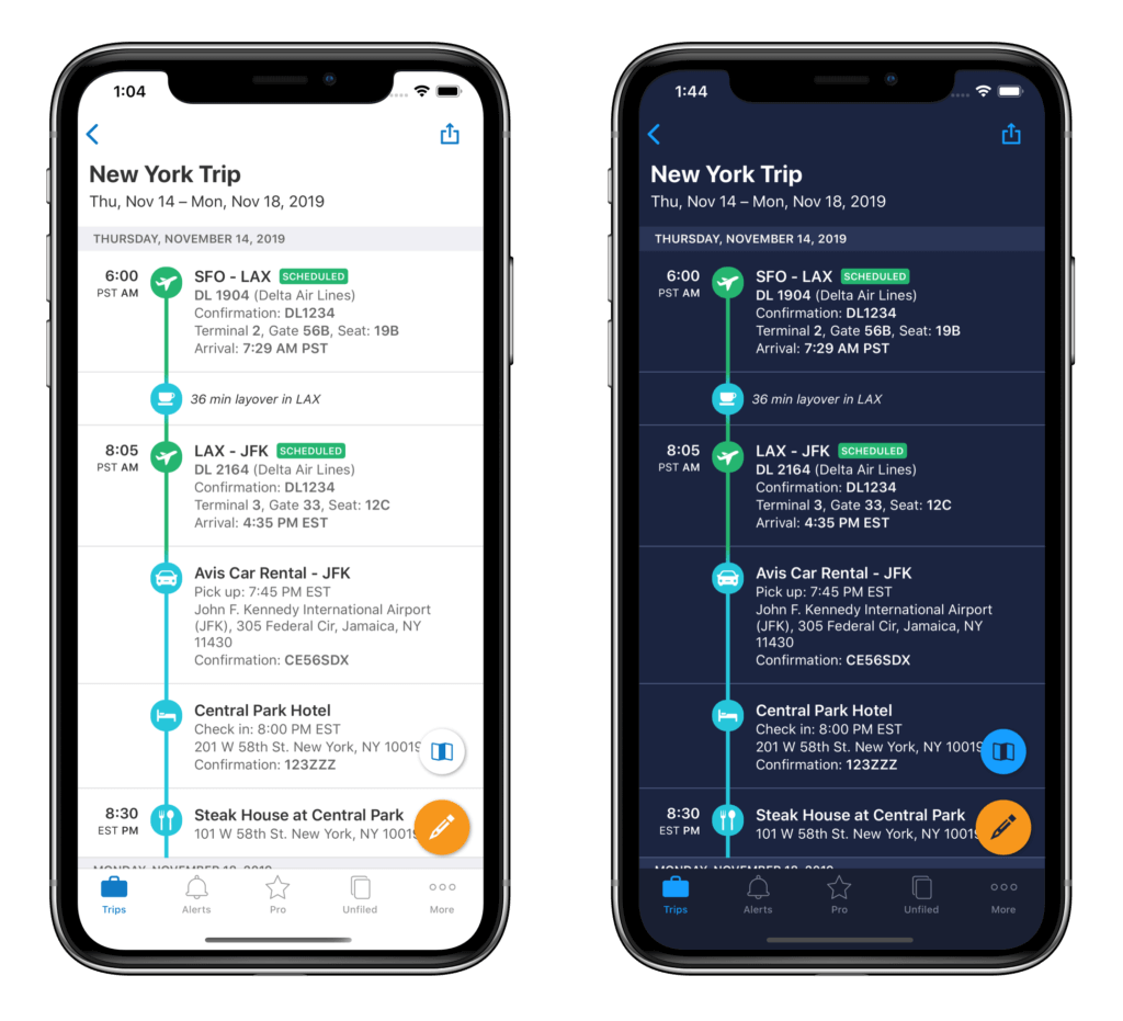 tripit app para organizar viajes