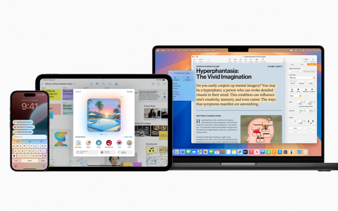 Apple Intelligence llega al iPhone, el iPad y el Mac en octubre