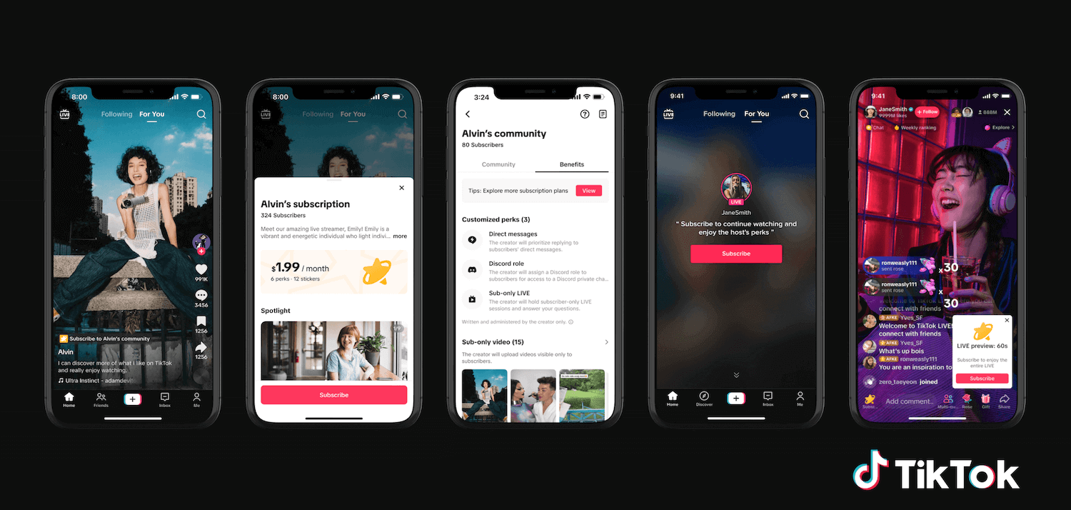 ikTok Expande Funciones de Suscripción
