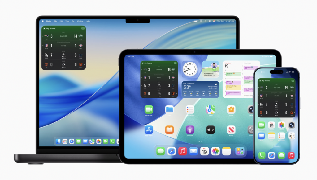 Apple Sports app resultados en tiempo real