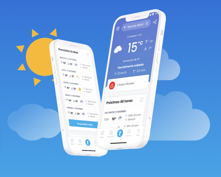 app EL TIEMPO rediseño
